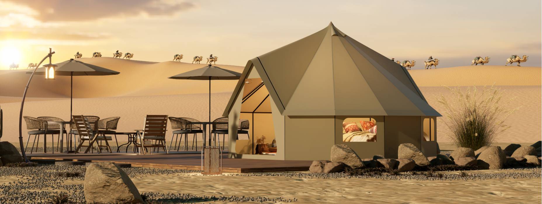 弥勒市露营酒店帐篷产品